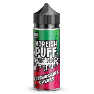 WATERMELON & CHERRY CANDY DROPS 100ML E LIQUID MOREISH PUFF