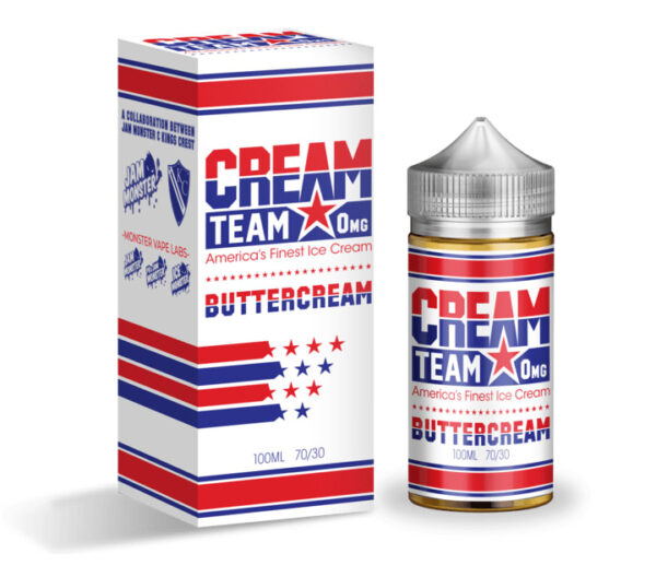 BUTTERCREAM 100ML E-LIQUID CREAM TEAM