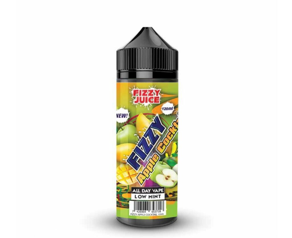 APPLE COCKTAIL 100ML E LIQUID FIZZY JUICE UK Vape Store ECig Clouds