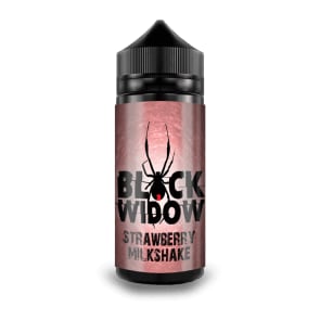 STRAWBERRY MILKSHAKE 100ML E LIQUID BLACK WIDOW