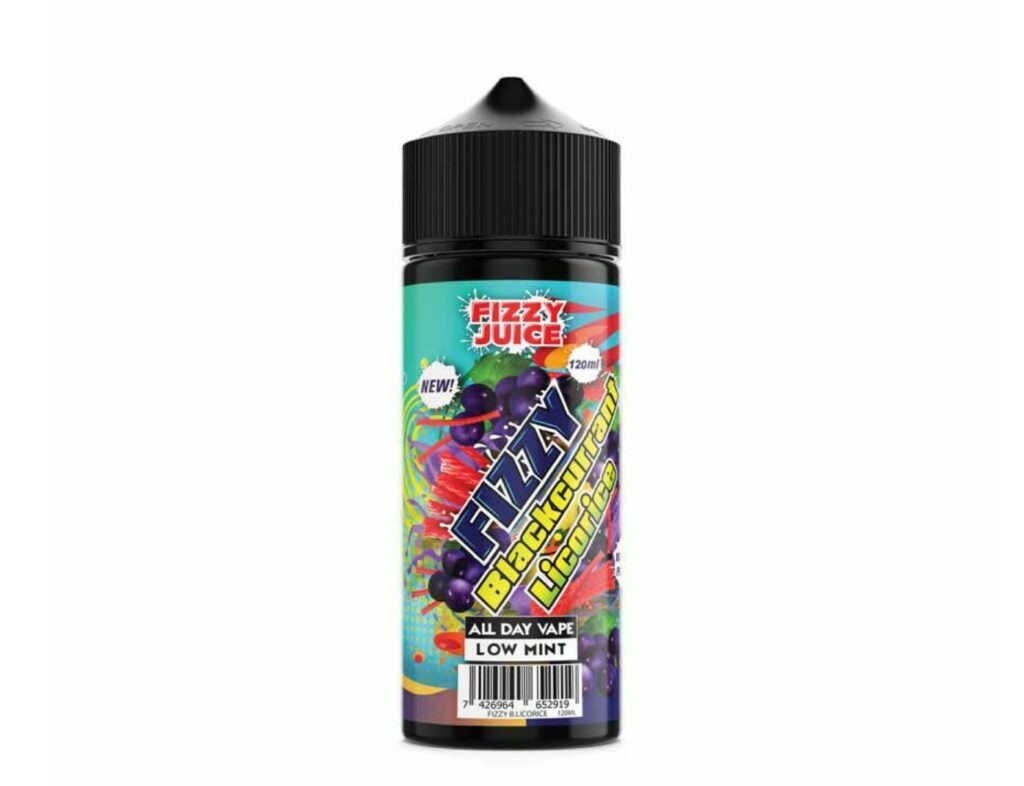 BLACKCURRANT LICORICE 100ML E LIQUID FIZZY JUICE UK Vape Store E