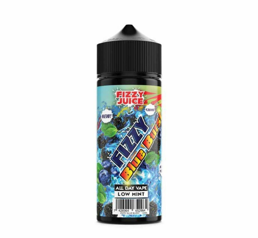 BLUE BURST 100ML E LIQUID FIZZY JUICE UK Vape Store ECig Clouds
