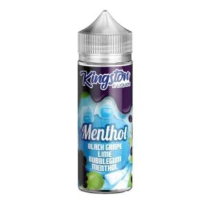 BLACK GRAPE LIME BUBBLEGUM MENTHOL E-LIQUID 100ML BY KINGSTON