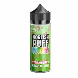 STRAWBERRY PEAR & LIME FRUITS 100ML E LIQUID BY MOREISH PUFF