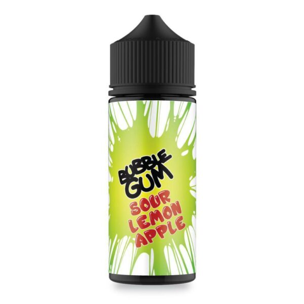 SOUR LEMON APPLE 100ML E LIQUID BY BUBBLE GUM