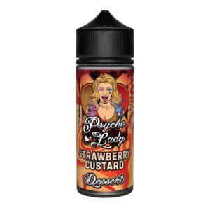 STRAWBERRY CUSTARD (DESSERT) 100ML E LIQUID BY PSYCHO LADY
