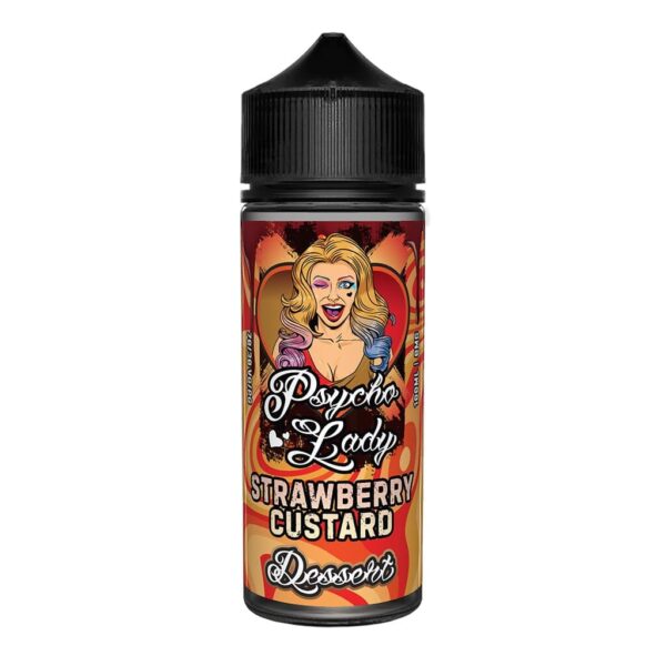 STRAWBERRY CUSTARD (DESSERT) 100ML E LIQUID BY PSYCHO LADY