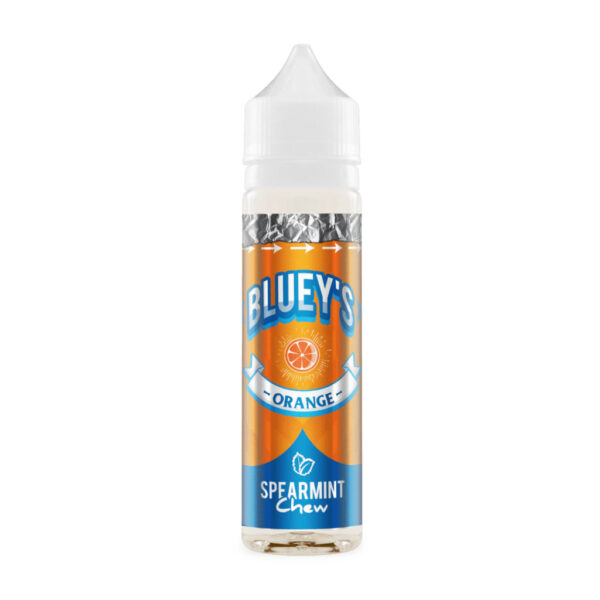 ORANGE (SPEARMINT CHEW) 50ML E LIQUID BLUEYS EXP