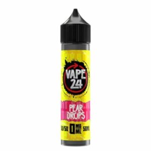 PEAR DROPS 50ML E LIQUID 50/50 VAPE 24