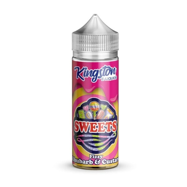 FIZZY RHUBARB & CUSTARD SWEETS 100ML E LIQUID BY KINGSTON