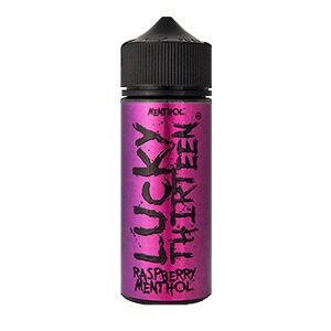 RASPBERRY MENTHOL 100ML E LIQUID LUCKY THIRTEEN