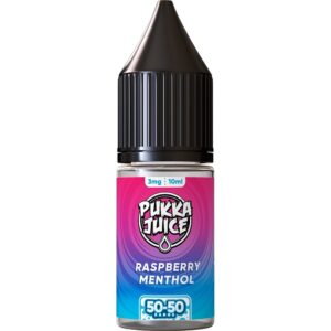 RASPBERRY MENTHOL 10 X 10ML E LIQUID 50/50 PUKKA JUICE