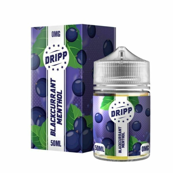 BLACKCURRANT MENTHOL 50ML E LIQUID BY DRIPP