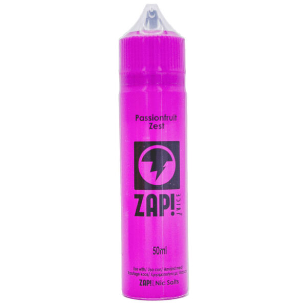 PASSIONFRUIT ZEST 50ML E LIQUID BY ZAP JUICE