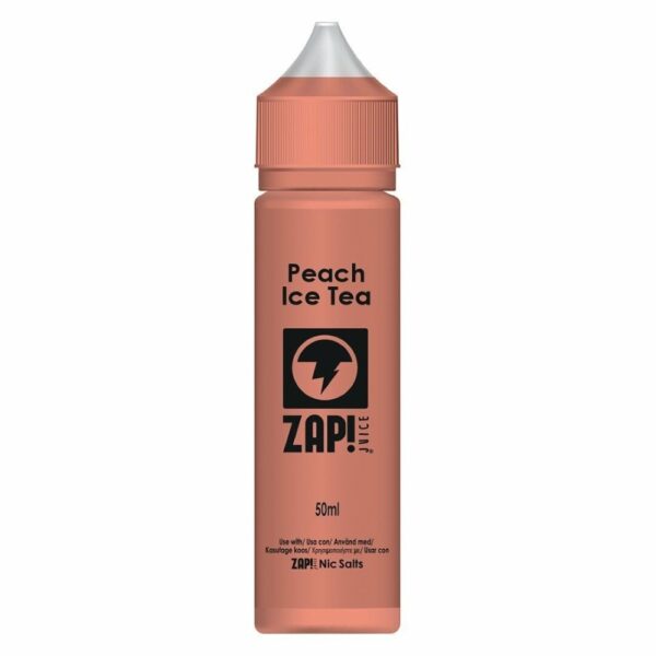 PEACH ICE TEA 50ML E LIQUID BY ZAP JUICE