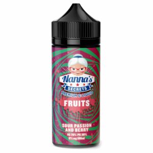 SOUR PASSION & BERRY 100ML E LIQUID NANNAS SECRETS