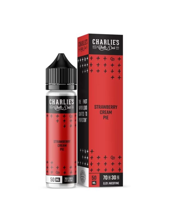 STRAWBERRY CREAM PIE 50ML E LIQUID BY CHARLIES CHALK DUST