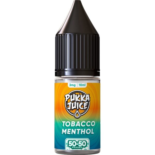 TOBACCO MENTHOL 10 X 10ML E LIQUID 50/50 BY PUKKA JUICE