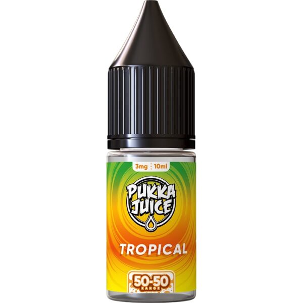 TROPICAL 10 X 10ML E LIQUID 50/50 PUKKA JUICE