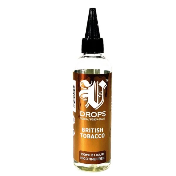 BRITISH TOBACCO 100ML E LIQUID V DROPS