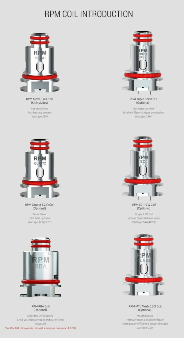 SMOK RPM REPLACEMENT COILS (5 PACK) - Image 9