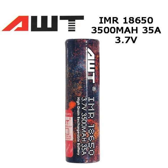 AWT 3.7V 3500MAH 35A RAINBOW BATTERY UK Vape Store ECig Clouds