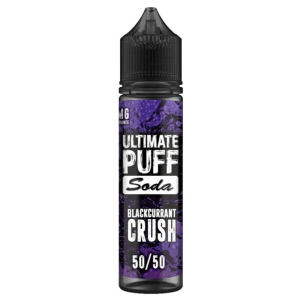 BLACKCURRANT CRUSH SODA 50ML E-LIQUID 50/50 ULTIMATE PUFF