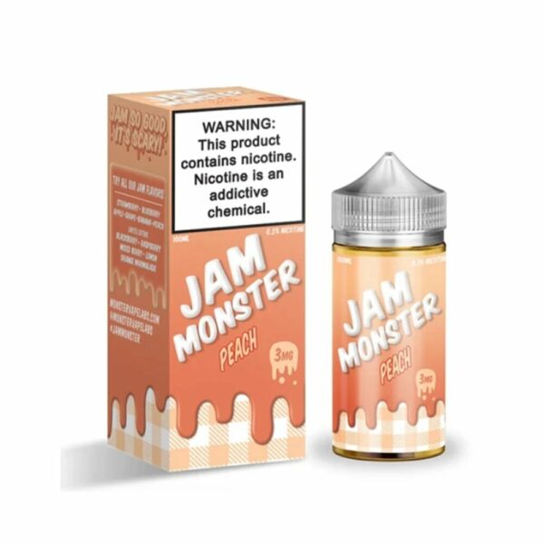 PEACH E-LIQUID 100ML JAM MONSTER