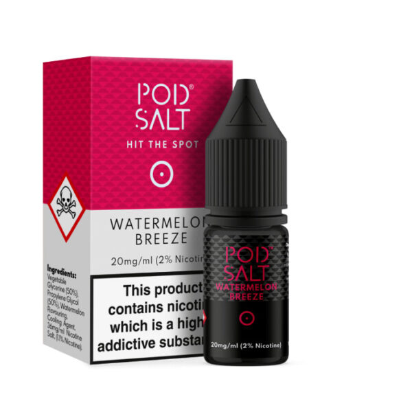 WATERMELON BREEZE 10ML NIC SALT POD SALT