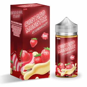 STRAWBERRY E-LIQUID 100ML CUSTARD MONSTER