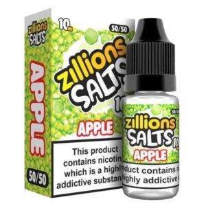 APPLE 10ML NIC SALT ZILLIONS PACK OF 5
