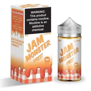 APRICOT E-LIQUID 100ML JAM MONSTER