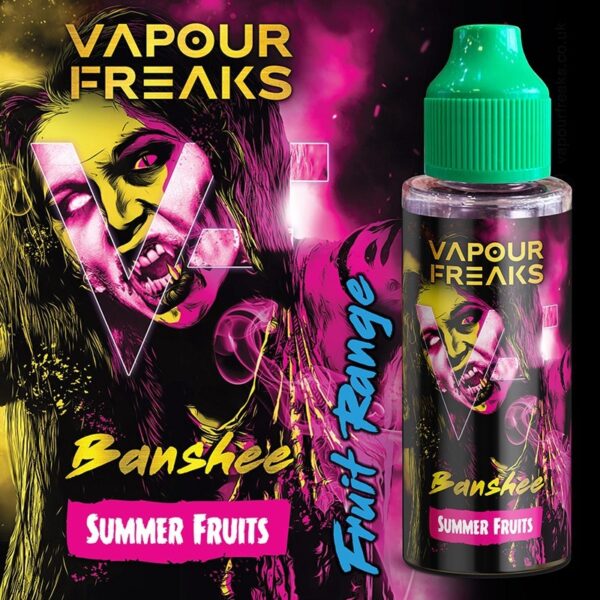 BANSHEE 100ML E LIQUID VAPOUR FREAKS