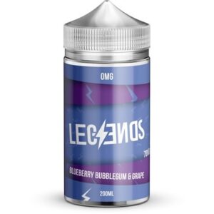 BLUEBERRY BUBBLEGUM & GRAPE 200ML E LIQUID BY LEGENDS