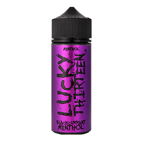 BLACKCURRANT MENTHOL 100ML E LIQUID LUCKY THIRTEEN