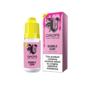 BUBBLE GUM 6 X 10ML E-LIQUID BY V DROPS