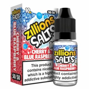 CHERRY & BLUE RASPBERRY 10ML NIC SALT ZILLIONS