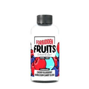 CHERRY BLUEBERRY BUBBLEGUM CANDY SLUSH E LIQUID FORBIDDEN FRUITS