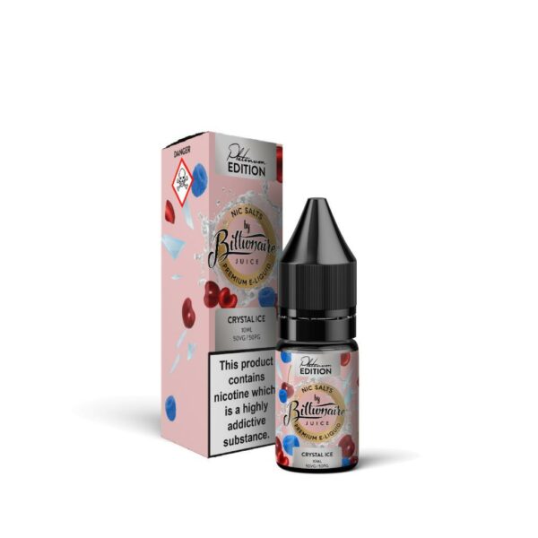 CRYSTAL ICE 10ML NIC SALT BILLIONAIRE JUICE