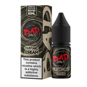 CUSTARD CREAM 10ML NIC SALT BY BAD SALT