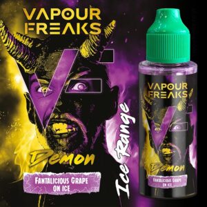 DEMON ICE 100ML E LIQUID VAPOUR FREAKS