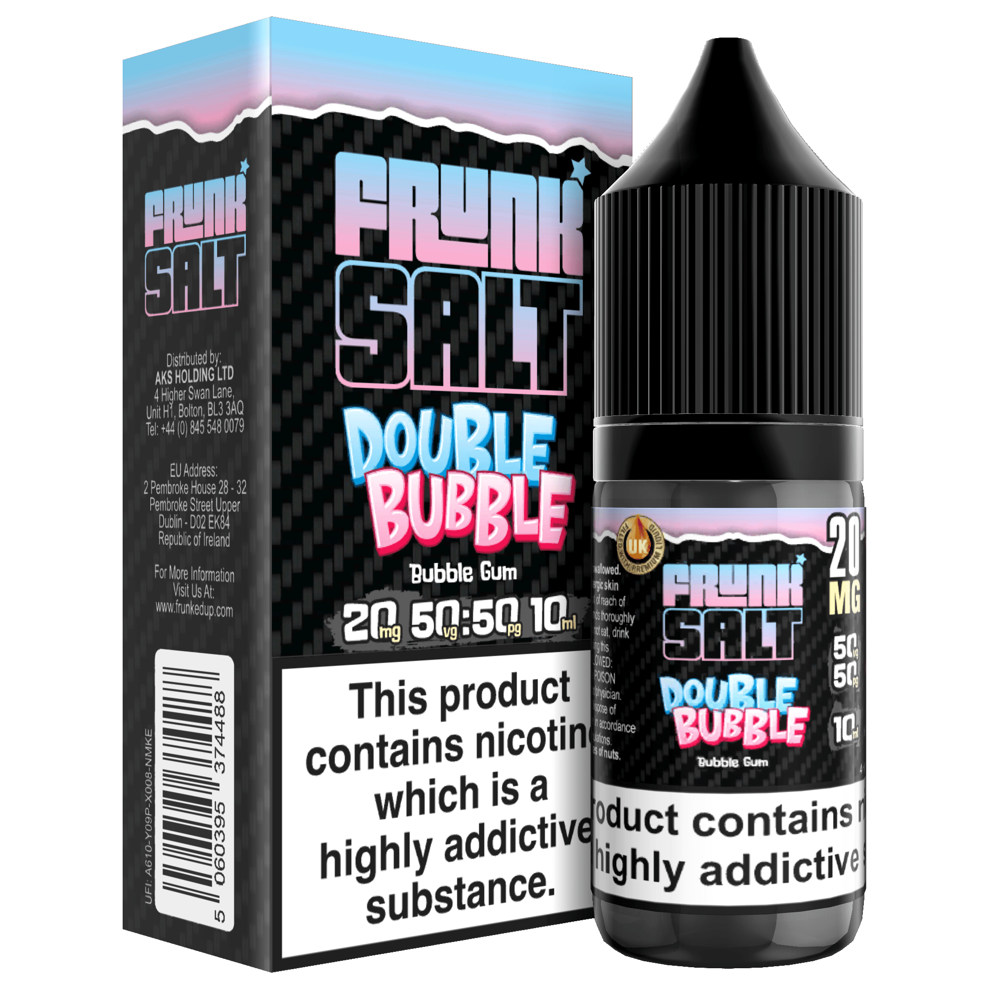 DOUBLE BUBBLE NIC SALT 10ML FRUNK SALT PACK OF 5 UK Vape Store ECig Clouds