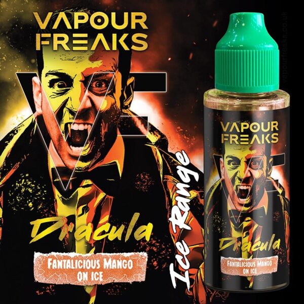 DRACULA ON ICE 100ML E LIQUID VAPOUR FREAKS ZERO