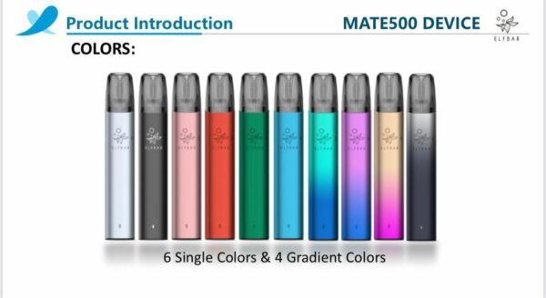 ELF BAR MATE 500 BATTERY & PREFILLED REPLACEMENT POD KIT 20MG - Image 10