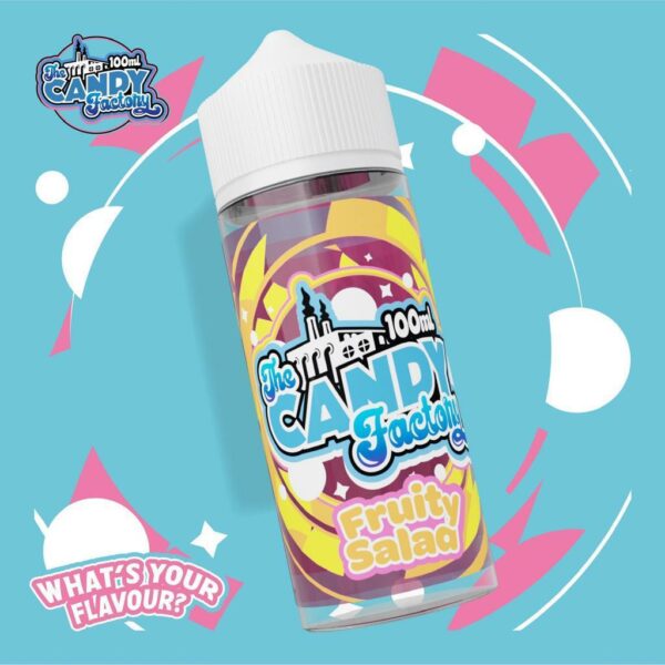 FRUITY SALAD 100ML E LIQUID THE CANDY FACTORY UK Vape Store ECig