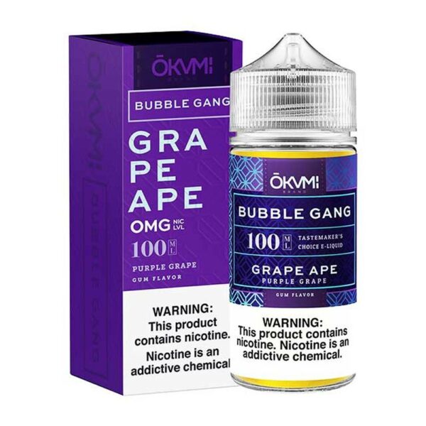 GRAPE APE (BUBBLE GANG) 100ML E LIQUID BY OKAMI