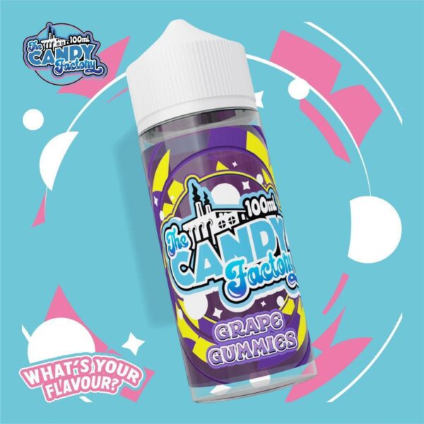 GRAPE GUMMIES 100ML E LIQUID THE CANDY FACTORY