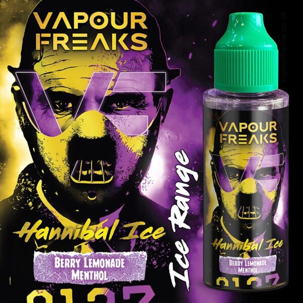 HANNIBAL ICE 100ML E LIQUID VAPOUR FREAKS