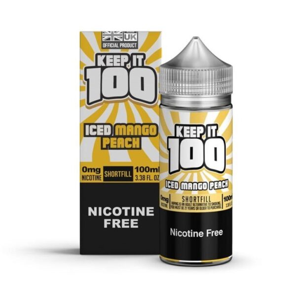 ICED MANGO PEACH 100ML E-LIQUID KEEP IT 100