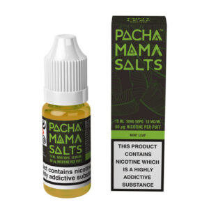 MINT LEAF NIC SALT 10ML PACHA MAMA SALTS